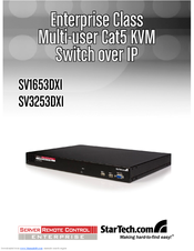 StarTech.com ENTERPRISE CLASS SV1653DXI User Manual