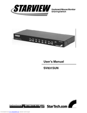 StarTech.com STARVIEW SV831SUN User Manual