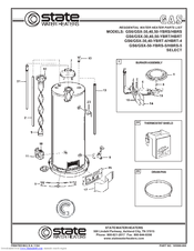 State Water Heaters 40 Parts List