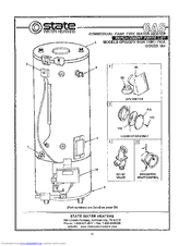 State Water Heaters GPG-740A Replacement Parts List Manual