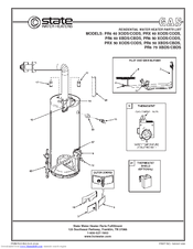 State Water Heaters PR6 40 CBDS Parts List