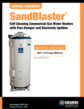 State Water Heaters SandBlaster SBD85 500 Service Handbook