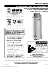 State Water Heaters GP6 50YIVIT Instruction Manual