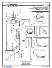 State Water Heaters PR6 50 XCVIT Parts List