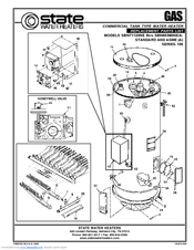 State Water Heaters SBN100180NE Replacement Parts List