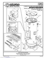 State Water Heaters SBN 81-180NE Replacement Parts List