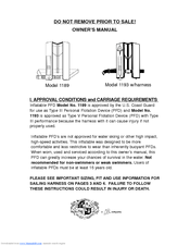 Stearns 1189 Owner's Manual
