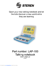 Steren Talking Notebook User Manual