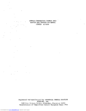 Sterlco Sterlco M-6410 Service And Instruction Manual