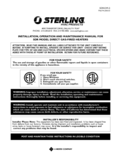 Sterling SDRIOM-2 Installation, Operation And Maintenance Manual