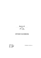 Hayter Harrier 48 Owner's Handbook Manual