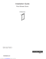 Sterling Plumbing Pivot Shower Doors SP1500D Series Installation Manual