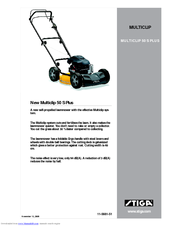 Stiga MULTICLIP 50 S ETHANOL PLUS Specifications