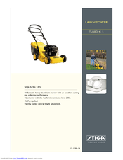 Stiga Turbo 43 S Combi Specification