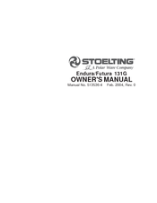 Stoelting Futura 131G Owner's Manual