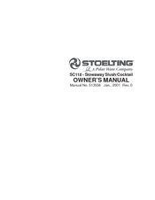 Stoelting SC118 Owner's Manual