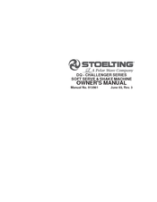 Stoelting DQ Challenger 237R Owner's Manual
