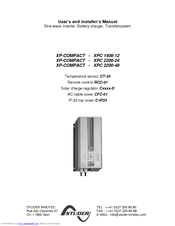 Studer XP-COMPACT XPC 2200-48 User's And Installer's Manual