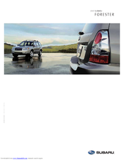 Subaru 2007 FORESTER 2.5 X Brochure & Specs