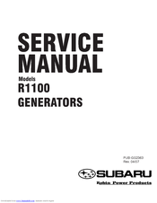 Subaru R1100 Service Manual
