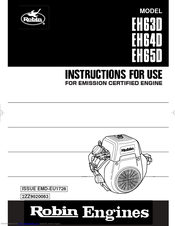 Robin EH65D Instructions For Use Manual