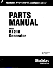 Robin America R1210 Parts Manual