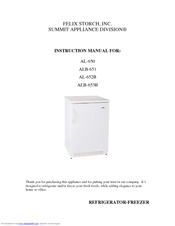 Summit AL652BBISSTB Instruction Manual