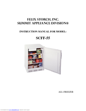 Summit SCFF-55 Instruction Manual