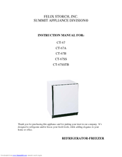 Summit CT67 Series Instruction Manual