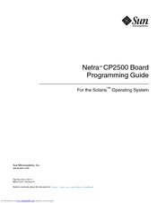 Sun Microsystems Netra CP2500 Programming Manual