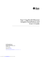 Sun Microsystems 806-2989-10 Installation And User Manual