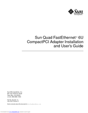 Sun Microsystems FASTETHERNET 6U Installation And User Manual