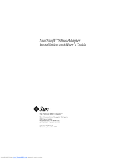 Sun Microsystems SunSwift SPARCcenter 2000 Installation And User Manual