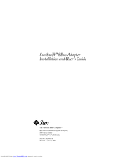 Sun Microsystems SunSwift SBus Installation And User Manual