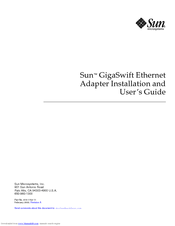 Sun Microsystems X1150A Installation And User Manual