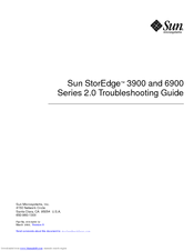 Sun Microsystems StorEdge 3900 Series Troubleshooting Manual
