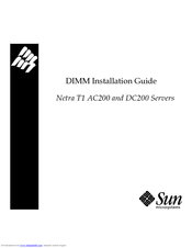 Sun Microsystems Netra T1 DC200 Installation Manual