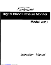 Sunbeam 7620 Instruction Manual