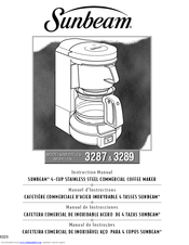 Sunbeam 3287 Instruction Manual
