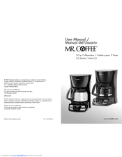 Mr. coffee CG Series Manuals | ManualsLib