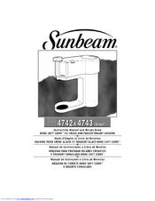 Sunbeam 4743 Instruction Manual And Recipe Book