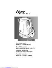 Oster Designer 3206 Instruction Manual
