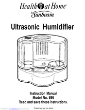 Sunbeam health at Home 696 Instruction Manual