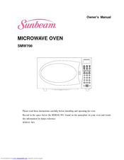 Sunbeam SMW700 Owner's Manual