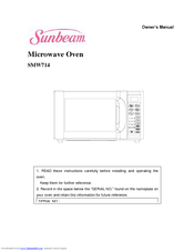 Sunbeam SMW714 Owner's Manual