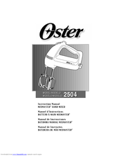 Oster MIXMASTER 2504 Instruction Manual