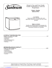 Sunbeam SBCR139WE Owner's Use And Care Manual