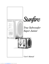 Sunfire Home Theater System User Manual