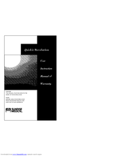 Sunrise Medical Quickie Revolution User Instruction Manual & Warranty