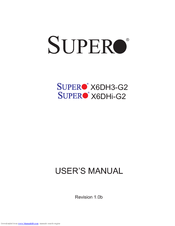 Supero X6DHi-G2 User Manual